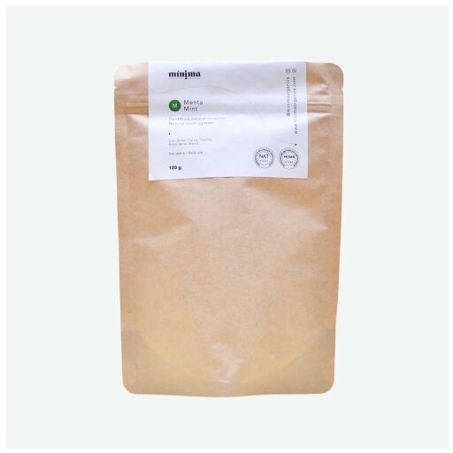 M&iacute;nima Organics Zahnpasta mit Minzpulver