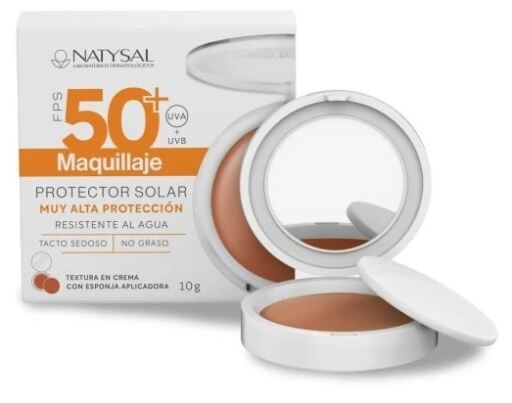 Natysal Sonnenschutzcreme Make-up SPF 50+ Puder 10 gr