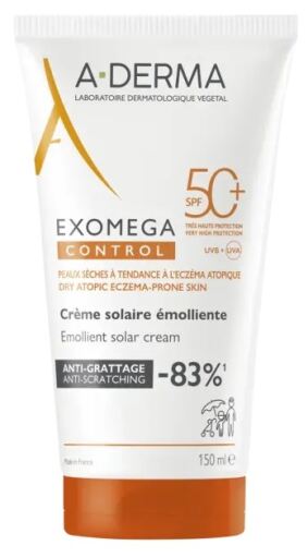 A-DERMA Exomega Control Feuchtigkeitscreme LSF 50+ 150 ml