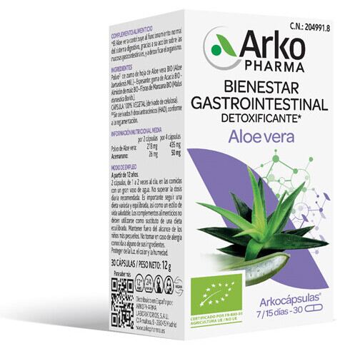 Arkopharma Arkocapsulas Aloe Vera 30 Kapseln