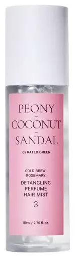 Rated Green Peony Coconut Sandal 03 Detanling Perfume Hair Mist 80 ml