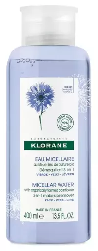 Klorane Bio-Kornblumen-Mizellen-Reinigungswasser 400 ml