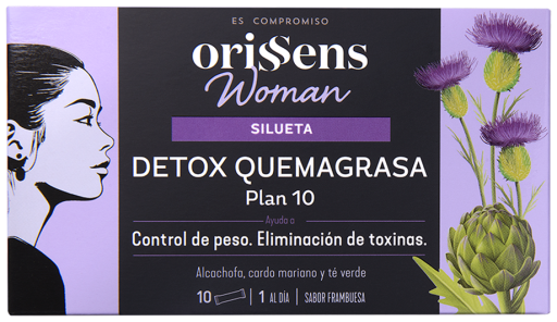 Orissens Detox-Fettverbrenner f&uuml;r Frauen, 10 Sticks