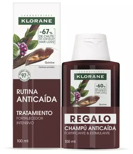 Klorane Chinin- und Edelwei&szlig;-Bio-Serum-2-teiliges Set